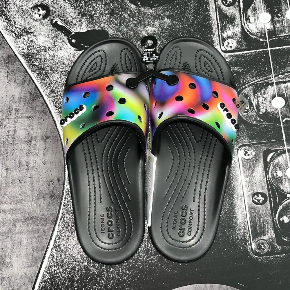 NWT CROCS Slides